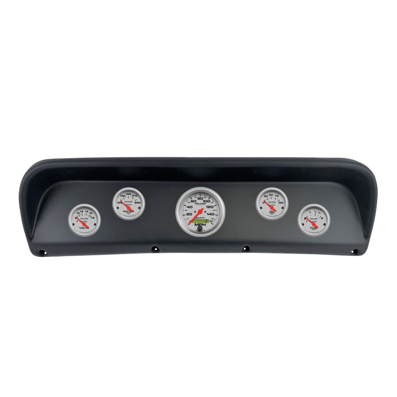 AutoMeter 2937-13 Autometer Ultra-Lite Direct Fit Dash Kit 67-72 fits Ford F100 (1 x 3-3/8in. / 4 x 2-1/16in.)