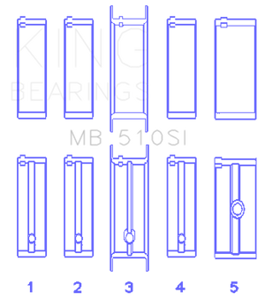 King MB510SI fits Chrysler 360 Main Bearing Set
