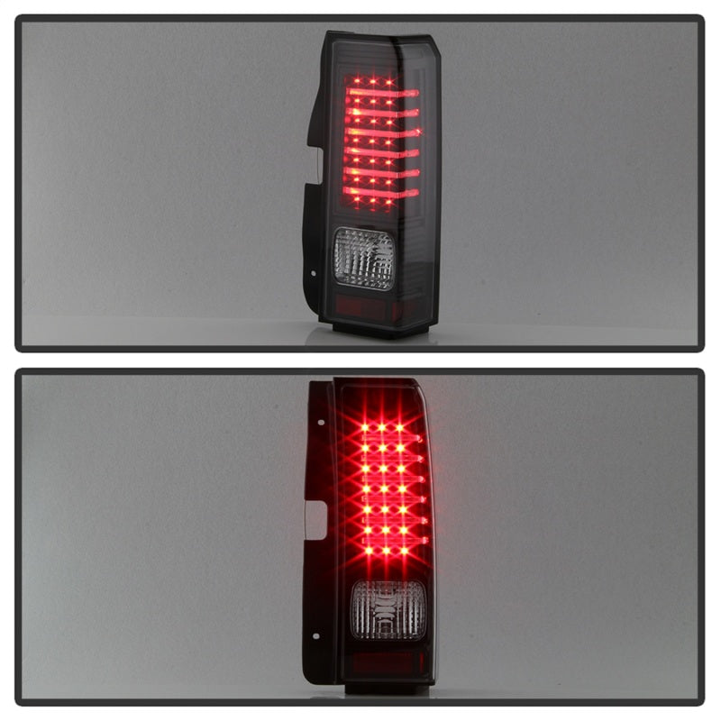 5017697 Xtune fits Hummer 06-09 H3 ( Non H3T ) LED Tail Lights Black ALT-ON-HH