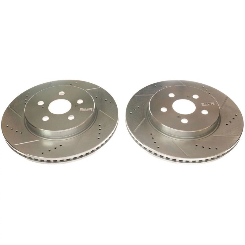 PowerStop fits Toyota 19-20 Corolla Front Evolution Drilled & Slotted Rotors -