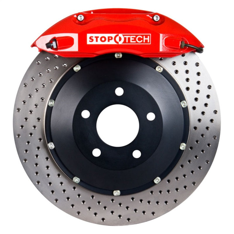 StopTech 83.055.4300.72 fits Acura 91-05 NSX Front BBK w/Red ST-40 Calipers Drilled 328x28mm Rotors Pads and SS Lines