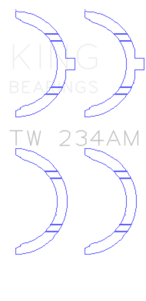King TW234AM fits Toyota 22RE Thrust Washer Set