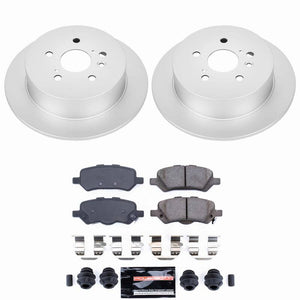 Power Stop 09-16 Toyota Venza Rear Z23 Coated Brake Kit
