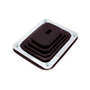 Spectre 6283 Shift Boot (Small) - Blk Rubber w/Chrome Plated Steel Installation Ring