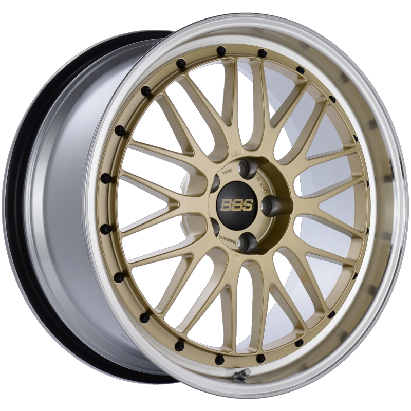 BBS LM238GPK LM 20x9.5 5x114.3 ET40 CB66 Gold Center Diamond Cut Lip Wheel