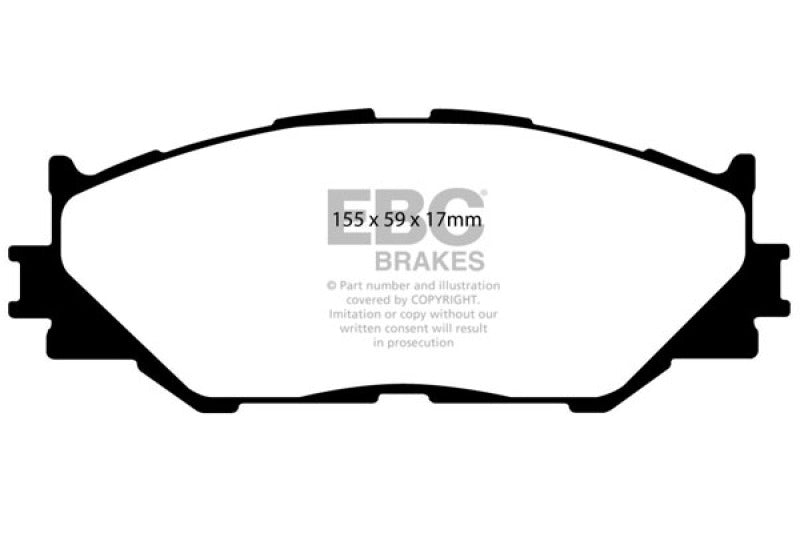 EBC DP21772 fits Lexus 06-08 IS250 2.5 Greenstuff Front Brake Pads