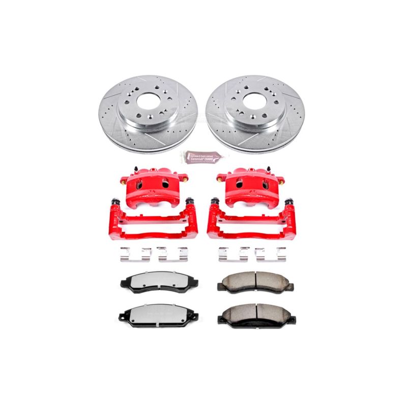 PowerStop KC2067-36 2007 fits GMC Yukon XL 1500 Front Z36 Truck & Tow Kit w/Cals