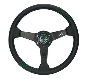 NRG RST-037MB-B-20 RST-037MB-B-20 Steering Wheel 1.5in Dish 350mm Black