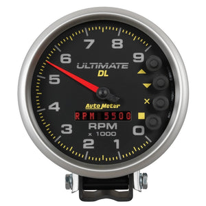 AutoMeter 6896 Autometer 5 inch Ultimate DL Playback Tachometer 9000 RPM - Black