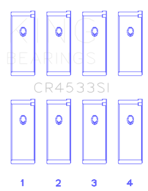 King CR4533SI fits Nissan QR25DE DOHC 16 Valves (Size STD) Rod Bearing Set