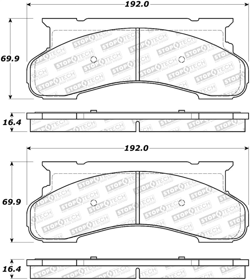 Stoptech 308.045 Street Brake Pads