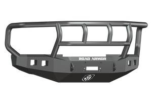 Road Armor 608R2B 08-10 fits Ford F-250 Stealth Front Winch Bumper w/fits Titan II Guard Wide Flare - Tex Blk