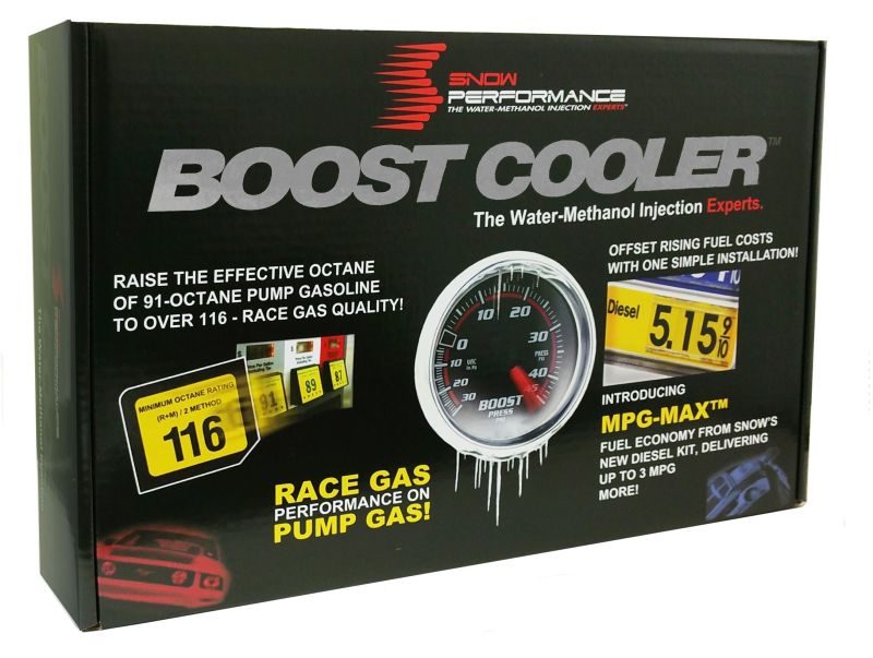 Snow Performance SNO-310-BRD Stg 3 Boost Cooler EFI 2D MAP Prog. Water Injection Kit (SS Braided Line & 4AN)