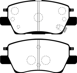 EBC UD1844 2016+ fits Chevrolet Cruze 1.4L Turbo (10.9in Front Rotor) Ultimax2 Front Brake Pads