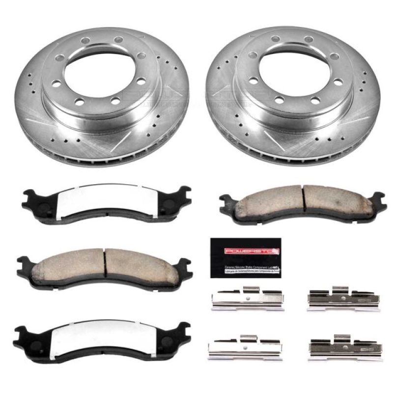 PowerStop K5089-36 95-99 fits Ford F-250 Front Z36 Truck & Tow Brake Kit