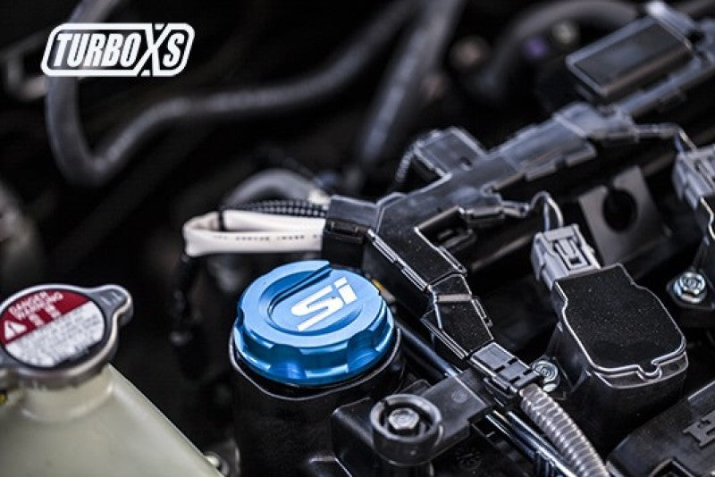 Turbo XS HC-OC-BLU-SI 2016+ fits Honda Civic Blue Oil Cap