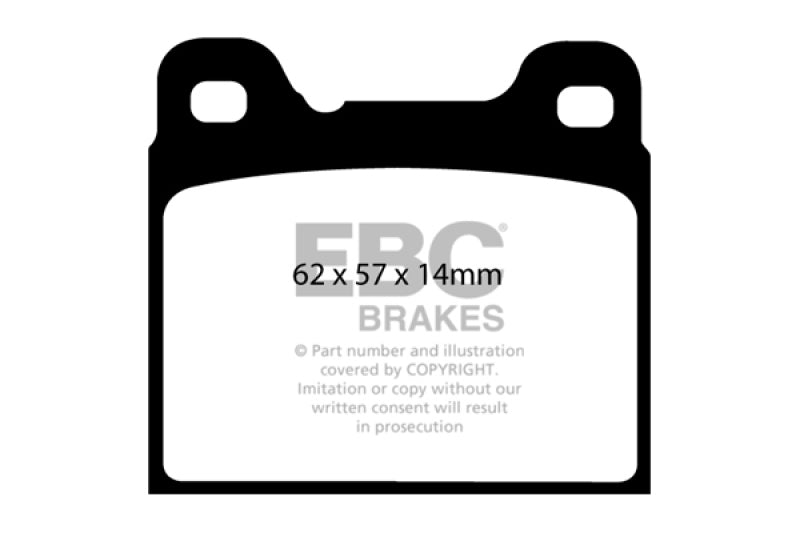 EBC DP21043 fits Volvo 91-93 740 2.3 (ABS) (Girling) Greenstuff Rear Brake Pads