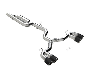MBRP S46123CF fits Volkswagen Golf R MK8 3in Cat-Back Quad Rear w Exhaust