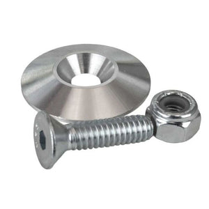 Moroso 71685 1.25in Taper Washer - Raw (10 Pack w/Hardware)
