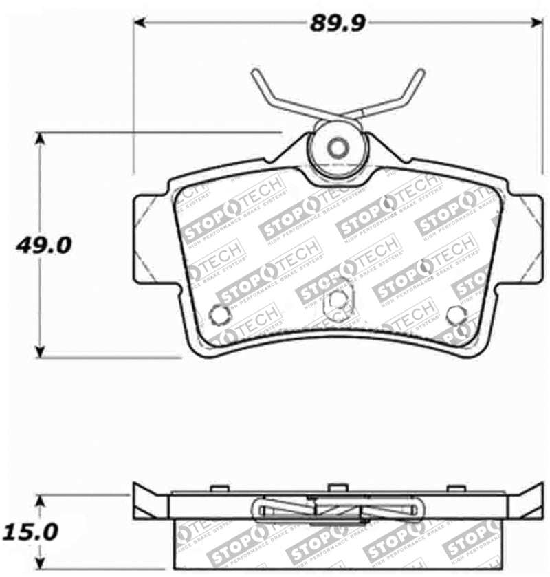 Stoptech 309.06271 Performance Brake Pads