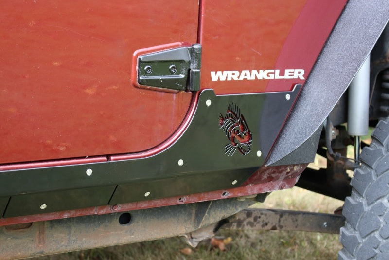 Fishbone Offroad FB23053 fits Jeep 07-18 Wrangler JK 4 Door Rocker Guards Scale