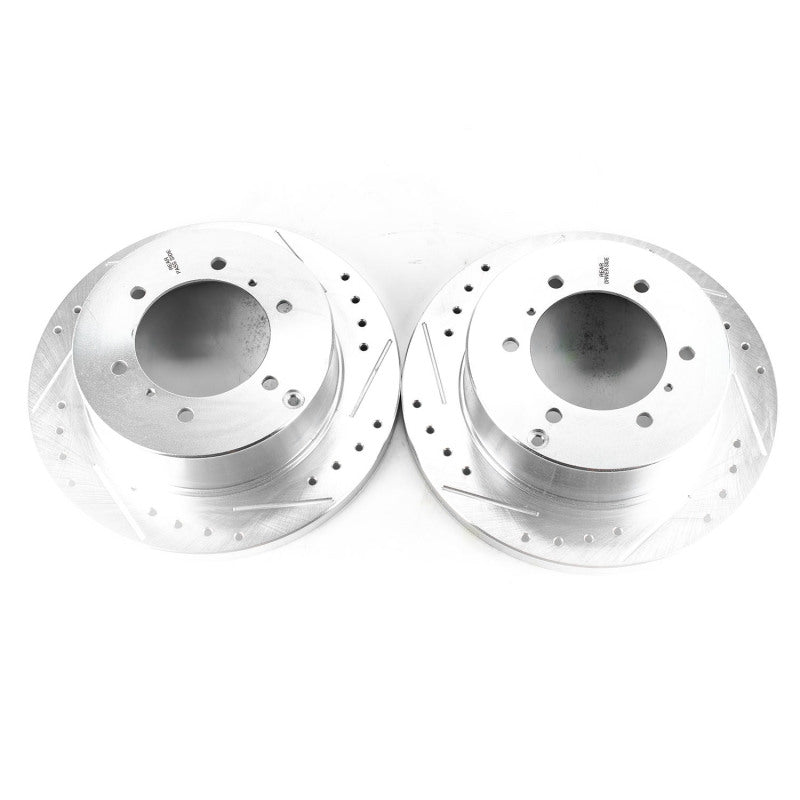 PowerStop fits Mitsubishi 92-00 Montero Rear Evolution Drilled & Slotted Rotors