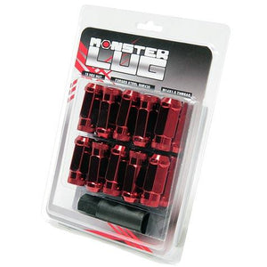 Wheel Mate 33002R Monster Locking Lug Nut Set of 4 - Red 14x1.50
