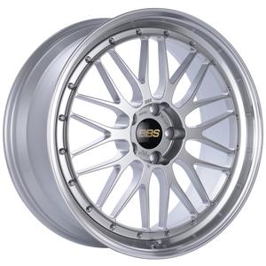 BBS LM260DSPK fits LM 21x9 5x120 ET32 Diamond Silver Center Diamond Cut Lip Wheel -82mm PFS/Clip Required