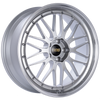 BBS LM260DSPK LM 21x9 5x120 ET32 Diamond Silver Center Diamond Cut Lip Wheel -82mm PFS/Clip Required