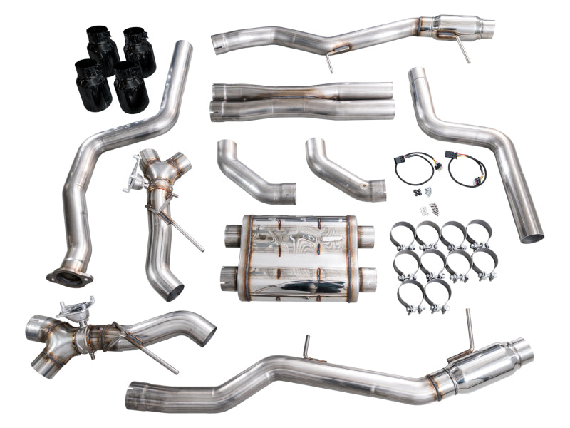 AWE 22-26 Cadillac CT5-V Blackwing SwitchPath Exhaust - Diamond Black Tips