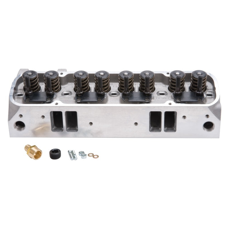 Edelbrock 60595 Cylinder Head fits Pontiac Performer RPM 72cc for Hydraulic Roller Cam Complete (Ea)