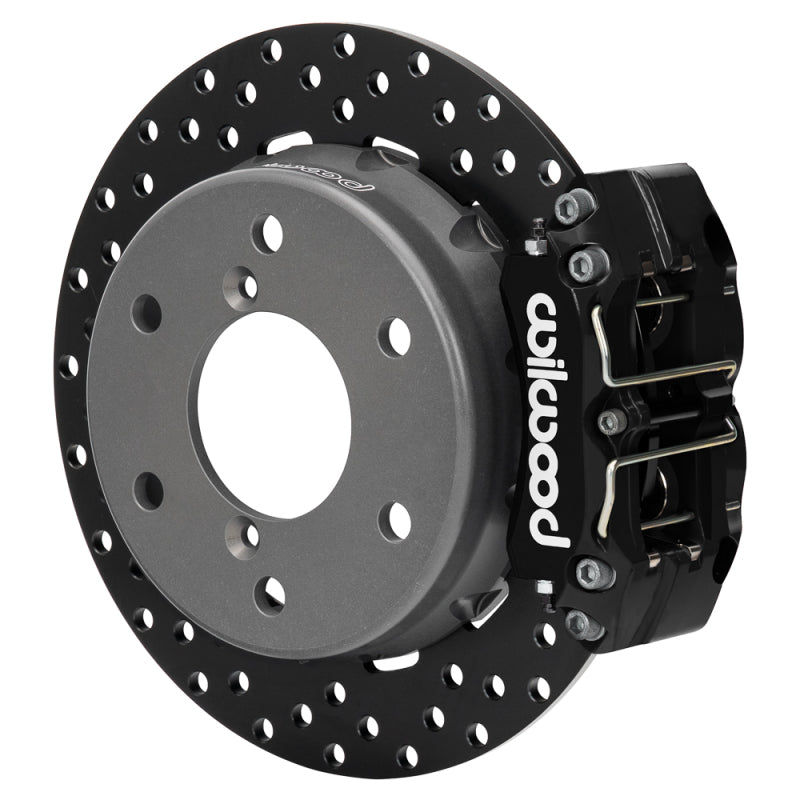 Wilwood 140-17947-D 2024 Can Am Maverick Rear Brake Kit 11.60in Drilled - Black