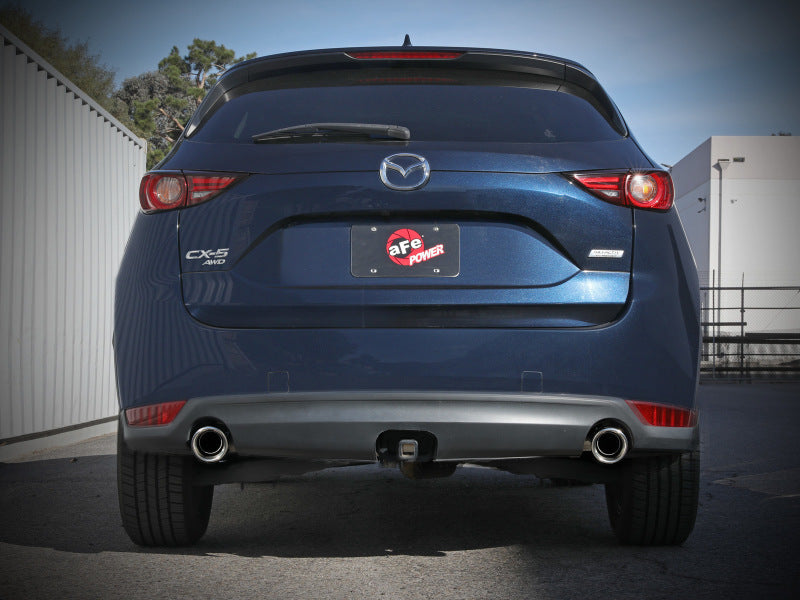 AFE 49-37021-P  17-21 fits Mazda CX-5 2.5L (t) 2.5in. SS Axle-Back Exhaust Syst