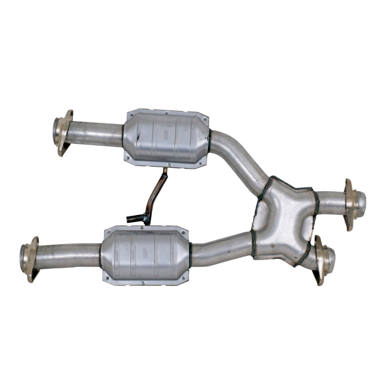 BBK 1659 Mustang 5.0 Short Mid X Pipe With Catalytic Converters 2-1/2 For BBK Long Tube Headers