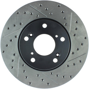 Stoptech 127.40036L 06-08 fits Civic GX / 02-04 CR-V / 98-02 Honda Accord V6 / 03-07 Accord 4 cyl/V6 MT Slotted & D