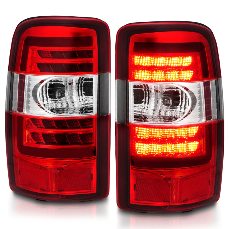 ANZO 311364 2006 fits Chevrolet 00-20 Tahoe LED Tail Lights w/ Red Lens Chrome Housing