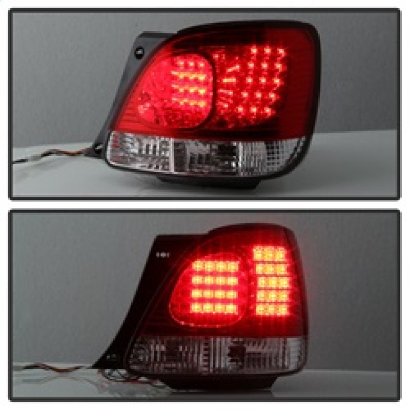Spyder 5005731 fits Lexus 98-05 GS 300/400 LED Tail Lights Red Clear ALT-YD-LGS