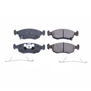 PowerStop 17 fits Fiat 500 Front Z17 Evolution Ceramic Brake Pads w/Hardware