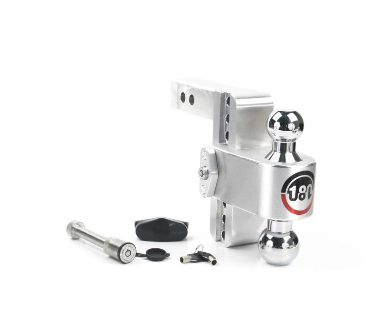 Weigh Safe CTB6-2-KA 180 Hitch 6in Drop Hitch & 2in Shank (10K/12.5K GTWR) w/WS05 - Aluminum