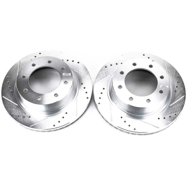 Power Stop JBR1573XPR 12 fits Nissan NV3500 Front Drilled & Slotted Rotor - Pair