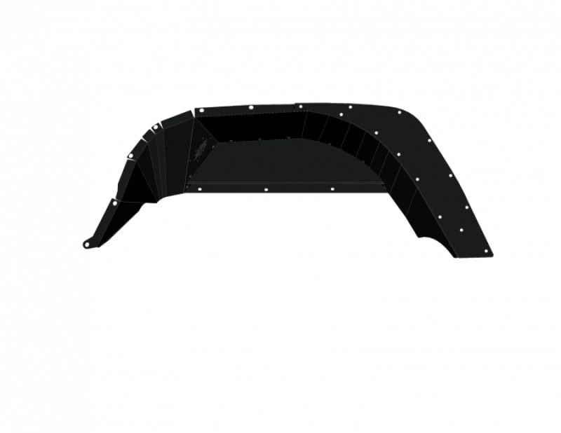 Road Armor 520LFRSB 18-21 fits Jeep Gladiator JL Stealth Rear Fender Liner Body Armor - Blk Steel
