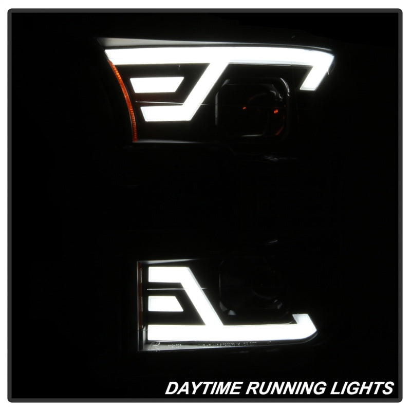 xTune 9042935 15-17 fits Ford F-150 DRL LED Light Bar Projector Headlights - Bl
