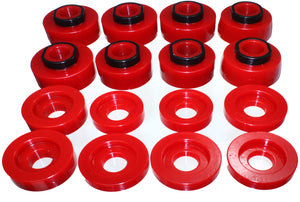 Energy Suspension 4.4124R 08-16 fits Ford F-250/F-350/F-450/F-550 Super Duty Crew Cab Red Body Mount Set