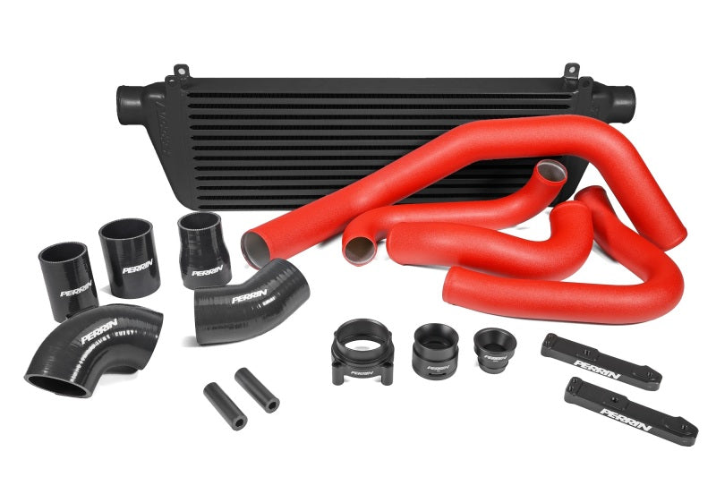 Perrin PSP-ITR-441BK/RD 22-23 fits Subaru WRX Front Mount Intercooler Kit (Red Tubes & Black Core)