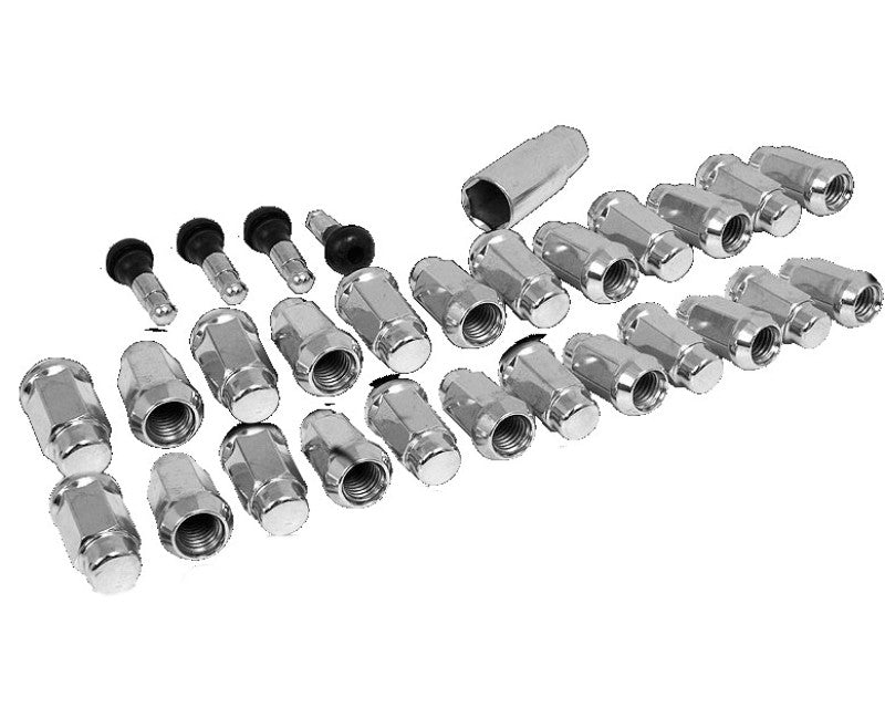 Race Star 602-2428-24 14mmx1.50 Closed End Acorn Deluxe Lug Kit (3/4 Hex) - 24 PK