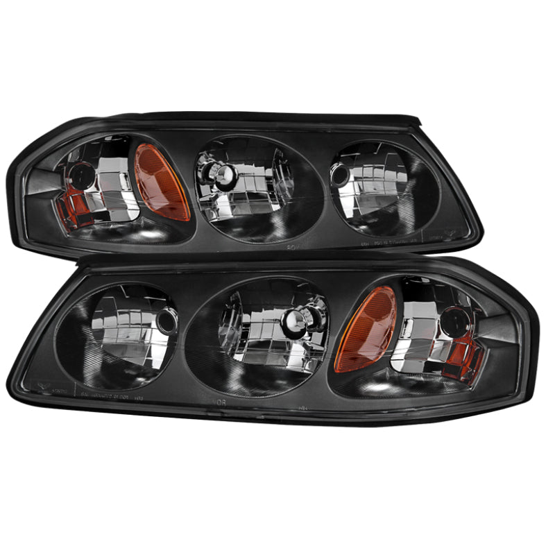 Xtune 9027253 fits Chevrolet 00-04 Impala OEM Headlamps Black HD-JH-CIM00-AM-BK