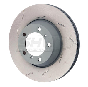 SHW Performance PRL39723 SHW 11-16 fits Porsche Panamera 4 3.6L w/o Ceramic Brakes Left Rear Slotted MB Brake Rotor (971615601P)