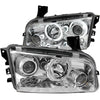 ANZO 121217 2010 fits Dodge 06-20 Charger Projector Headlights w/ Halo Chrome (CCFL)