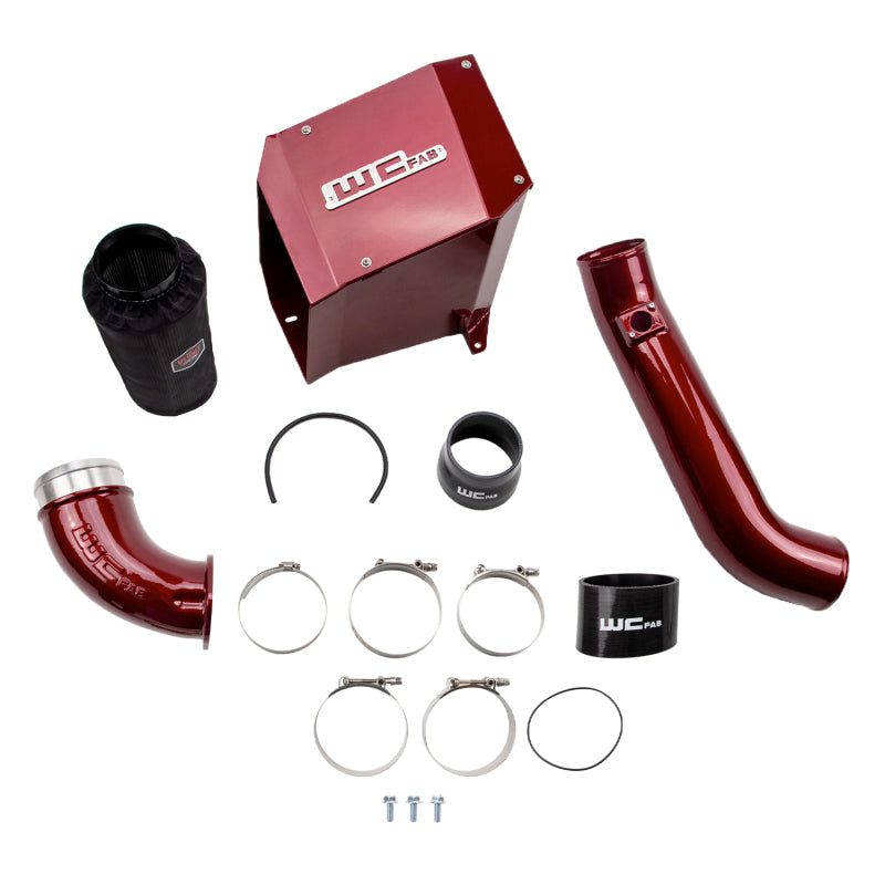 Wehrli WCF100300-SGB 01-04 Duramax LB7 4in Intake Kit w/ Air Box Stage 2 - Semi-Gloss Black