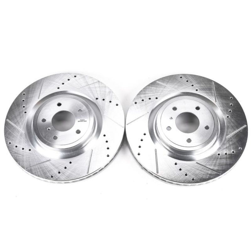 PowerStop fits Infiniti 09-13 FX50 Front Evolution Drilled & Slotted Rotors -